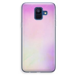 CaseCompany Flow mist pastel: Samsung Galaxy A6 (2018) Transparant Hoesje