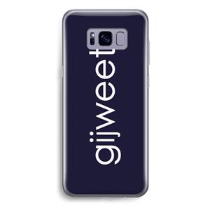 CaseCompany Gijweet: Samsung Galaxy S8 Plus Transparant Hoesje