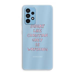 CaseCompany Christian Grey: Samsung Galaxy A52 Transparant Hoesje