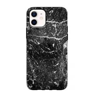 CaseCompany Zwart marmer: iPhone 12 mini Tough Case
