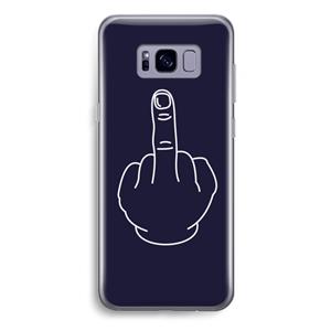 CaseCompany F**k U: Samsung Galaxy S8 Plus Transparant Hoesje