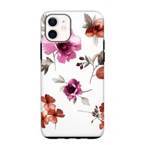 CaseCompany Geschilderde bloemen: iPhone 12 mini Tough Case