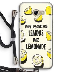 CaseCompany Lemonade: Samsung Galaxy A5 (2017) Transparant Hoesje met koord