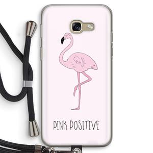 CaseCompany Pink positive: Samsung Galaxy A5 (2017) Transparant Hoesje met koord