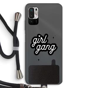 CaseCompany Girl Gang: Xiaomi Redmi Note 10 5G Transparant Hoesje met koord