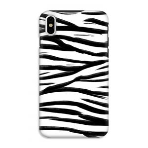 CaseCompany Zebra pattern: iPhone X Tough Case