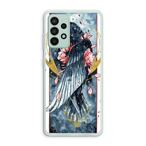 CaseCompany Golden Raven: Samsung Galaxy A52s 5G Transparant Hoesje