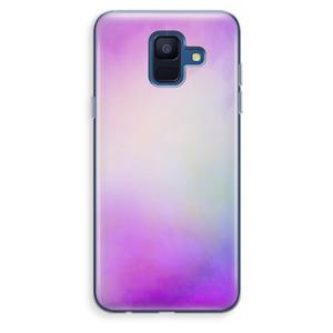 CaseCompany Clouds pastel: Samsung Galaxy A6 (2018) Transparant Hoesje