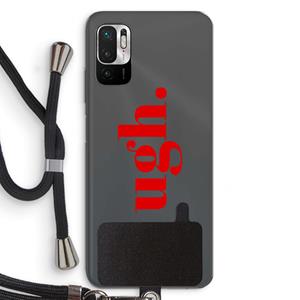 CaseCompany Ugh: Xiaomi Redmi Note 10 5G Transparant Hoesje met koord