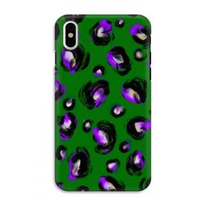 CaseCompany Green Cheetah: iPhone X Tough Case