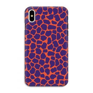 CaseCompany Purple Giraffe: iPhone X Tough Case