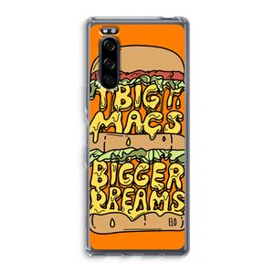 CaseCompany Big Macs Bigger Dreams: Sony Xperia 5 Transparant Hoesje