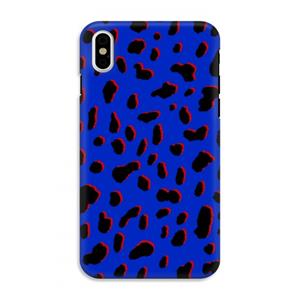 CaseCompany Blue Leopard: iPhone X Tough Case