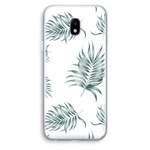 CaseCompany Simple leaves: Samsung Galaxy J3 (2017) Transparant Hoesje