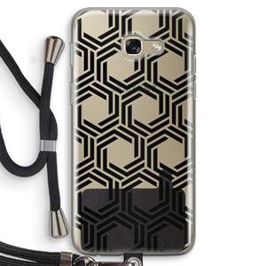 CaseCompany Geometrisch patroon: Samsung Galaxy A5 (2017) Transparant Hoesje met koord