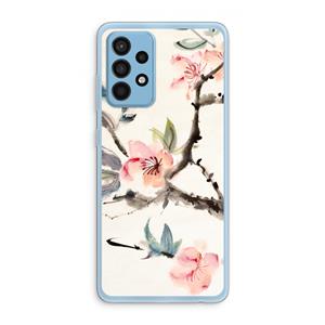 CaseCompany Japanse bloemen: Samsung Galaxy A52 Transparant Hoesje