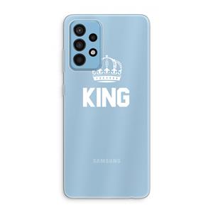 CaseCompany King zwart: Samsung Galaxy A52 Transparant Hoesje