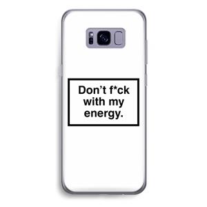 CaseCompany My energy: Samsung Galaxy S8 Plus Transparant Hoesje