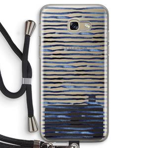 CaseCompany Verrassende lijnen: Samsung Galaxy A5 (2017) Transparant Hoesje met koord