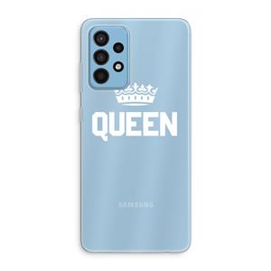 CaseCompany Queen zwart: Samsung Galaxy A52 Transparant Hoesje