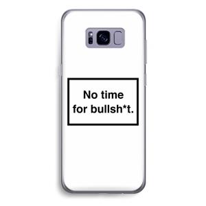 CaseCompany No time: Samsung Galaxy S8 Plus Transparant Hoesje