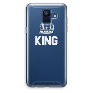 CaseCompany King zwart: Samsung Galaxy A6 (2018) Transparant Hoesje