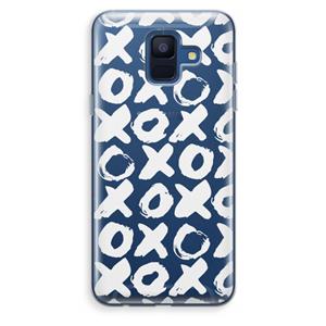 CaseCompany XOXO: Samsung Galaxy A6 (2018) Transparant Hoesje