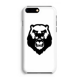 CaseCompany Angry Bear (white): iPhone 8 Plus Volledig Geprint Hoesje