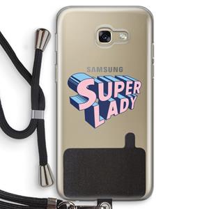 CaseCompany Superlady: Samsung Galaxy A5 (2017) Transparant Hoesje met koord
