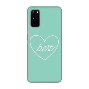 CaseCompany Best heart pastel: Volledig geprint Samsung Galaxy S20 Hoesje