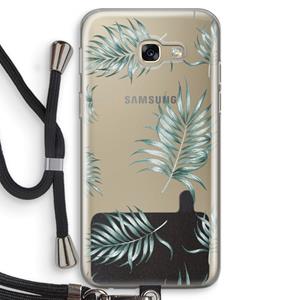 CaseCompany Simple leaves: Samsung Galaxy A5 (2017) Transparant Hoesje met koord