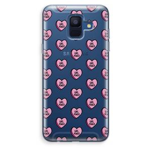 CaseCompany GIRL POWER: Samsung Galaxy A6 (2018) Transparant Hoesje