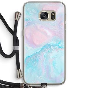 CaseCompany Fantasie pastel: Samsung Galaxy S7 Transparant Hoesje met koord