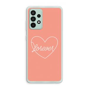 CaseCompany Forever heart: Samsung Galaxy A52s 5G Transparant Hoesje