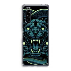 CaseCompany Cougar and Vipers: Sony Xperia 5 Transparant Hoesje