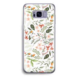 CaseCompany Sweet little flowers: Samsung Galaxy S8 Plus Transparant Hoesje