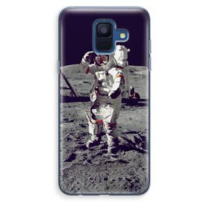 CaseCompany Spaceman: Samsung Galaxy A6 (2018) Transparant Hoesje