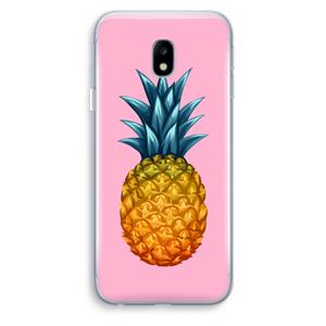 CaseCompany Grote ananas: Samsung Galaxy J3 (2017) Transparant Hoesje