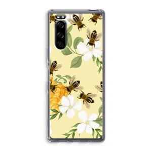 CaseCompany No flowers without bees: Sony Xperia 5 Transparant Hoesje