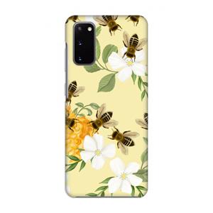 CaseCompany No flowers without bees: Volledig geprint Samsung Galaxy S20 Hoesje