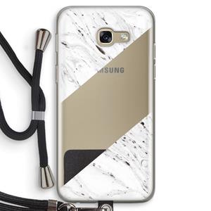 CaseCompany Biggest stripe: Samsung Galaxy A5 (2017) Transparant Hoesje met koord