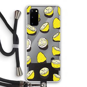 CaseCompany When Life Gives You Lemons...: Samsung Galaxy S20 Transparant Hoesje met koord