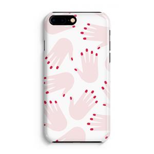 CaseCompany Hands pink: iPhone 8 Plus Volledig Geprint Hoesje