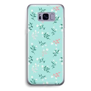 CaseCompany Small white flowers: Samsung Galaxy S8 Plus Transparant Hoesje