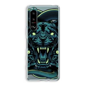 CaseCompany Cougar and Vipers: Sony Xperia 5 III Transparant Hoesje