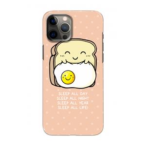 CaseCompany Sleep All Day: Volledig geprint iPhone 12 Hoesje