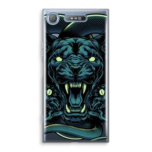 CaseCompany Cougar and Vipers: Sony Xperia XZ1 Transparant Hoesje