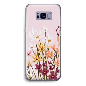 CaseCompany Painted wildflowers: Samsung Galaxy S8 Plus Transparant Hoesje
