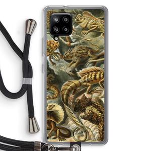CaseCompany Haeckel Lacertilia: Samsung Galaxy A42 5G Transparant Hoesje met koord