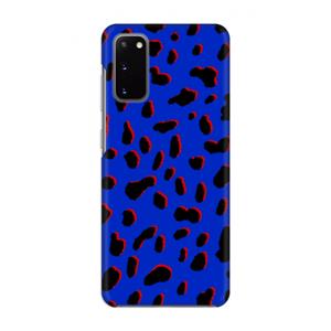 CaseCompany Blue Leopard: Volledig geprint Samsung Galaxy S20 Hoesje